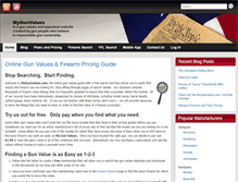 Tablet Screenshot of mygunvalues.com